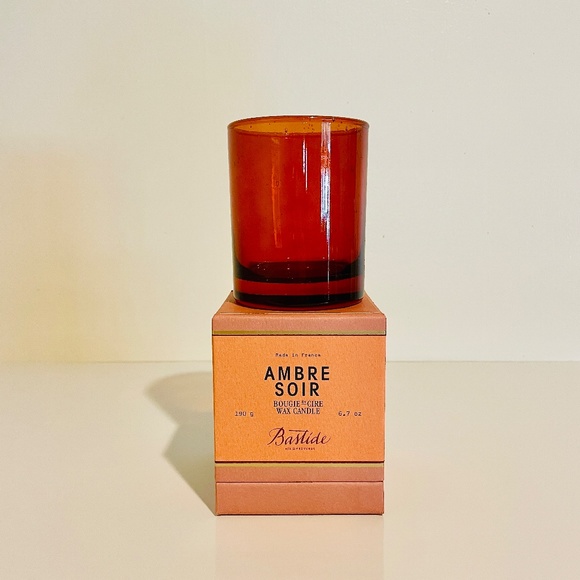 Bastide Aix en Provence Amber Soir Empty Bubble Glass Candle Holder Vessel 6.7oz - Picture 2 of 7